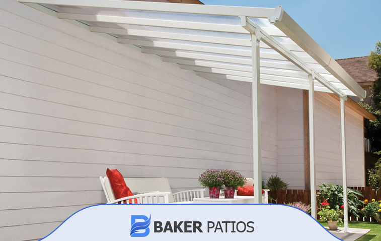 Patio with a stylish cover for outdoor relaxation