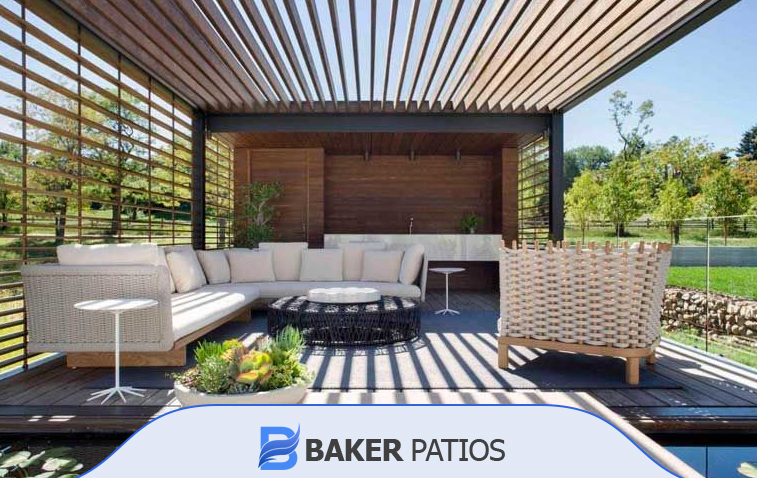 Contemporary Metal Pergola Design for Outdoor Spaces Modern metal pergola providing sleek patio shade